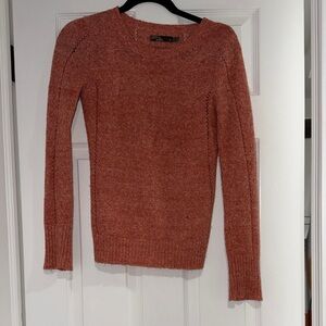 Prana Women's Warm Rust Crew Neck Sweater